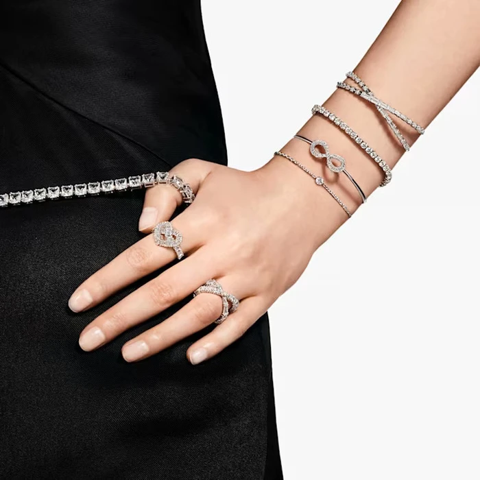 Swarovski Hyperbola Γυναικείο Βραχιόλι Χειροπέδα 15,9 cm
