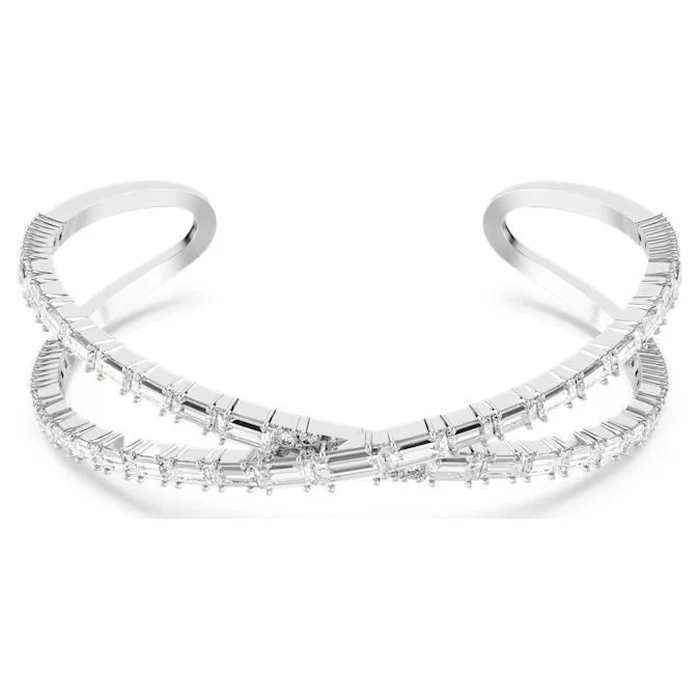 Swarovski Hyperbola Γυναικείο Βραχιόλι Χειροπέδα με Σχέδιο Άπειρο από Ατσάλι 17cm (5677627)