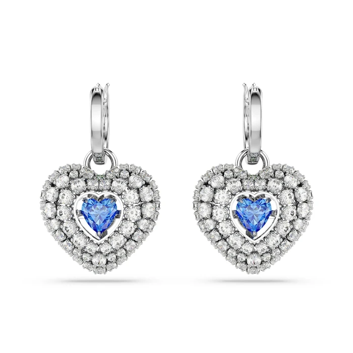 Swarovski Hyperbola Σκουλαρίκια από Ασήμι με Μπλε Πέτρες 2CM (SKU: 5680392)