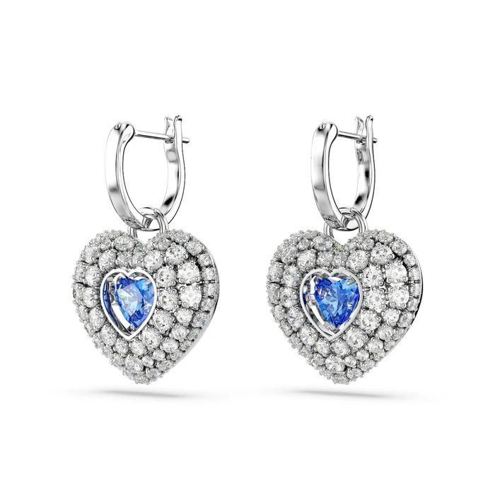 Swarovski Hyperbola Σκουλαρίκια από Ασήμι με Μπλε Πέτρες 2CM (SKU: 5680392)