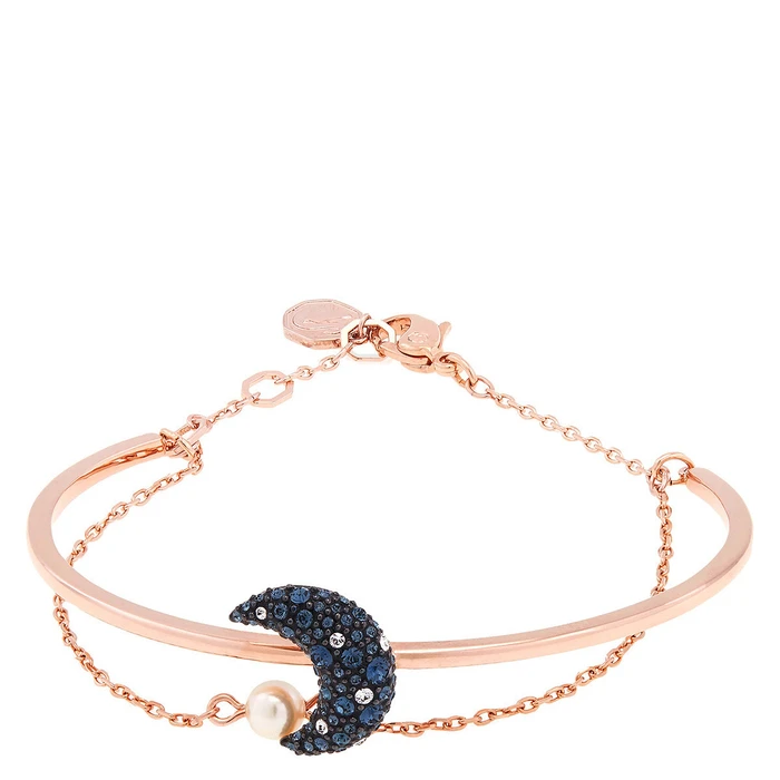 Swarovski Γυναικείο Βραχιόλι Επιχρυσωμένο από Ανοξείδωτο Ατσάλι 18,6 cm με Ροζ Κρύσταλλο - 5690285