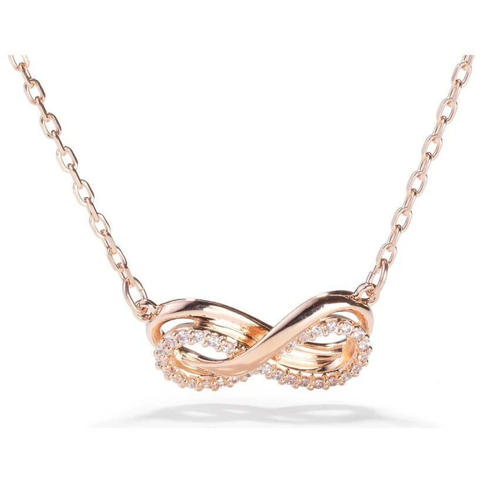Swarovski Κολιέ από ροζ επιχρυσωμένο ατσάλι 40CM (SKU 5701561)