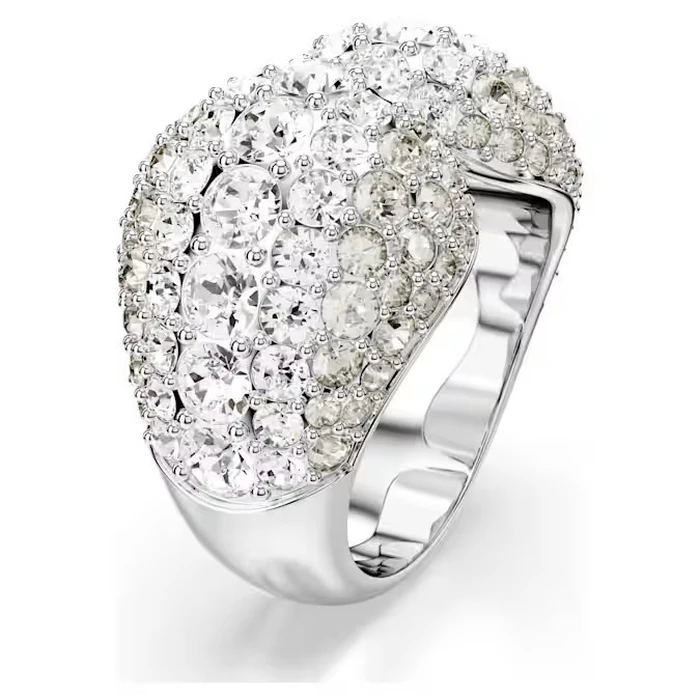 Swarovski Sublima Double Γυναικείο Δαχτυλίδι με Πέτρες από Ασήμι, Μέγεθος 58 (Model 5702419)