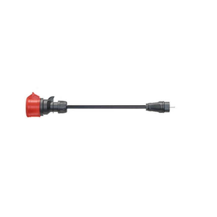 go-e Adapter for Gemini flex 11 kW, CEE red Drehstrom 16A to household socket (black, 30 cm) - go-eCharger CH-04-30
