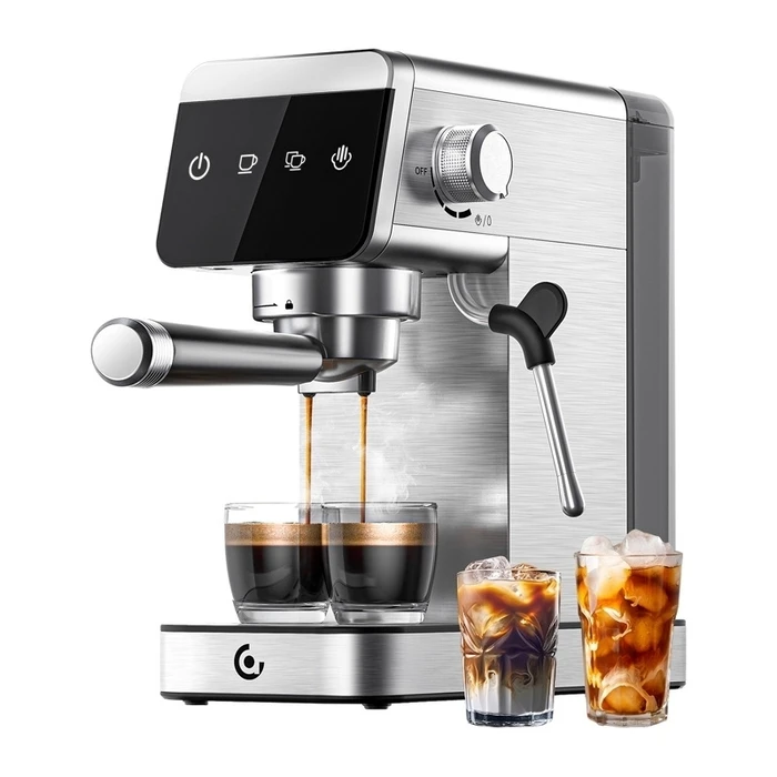 Amzchef Built-in Espresso Machine 1350W 20bar Silver CE-AZ-EM1501-SV