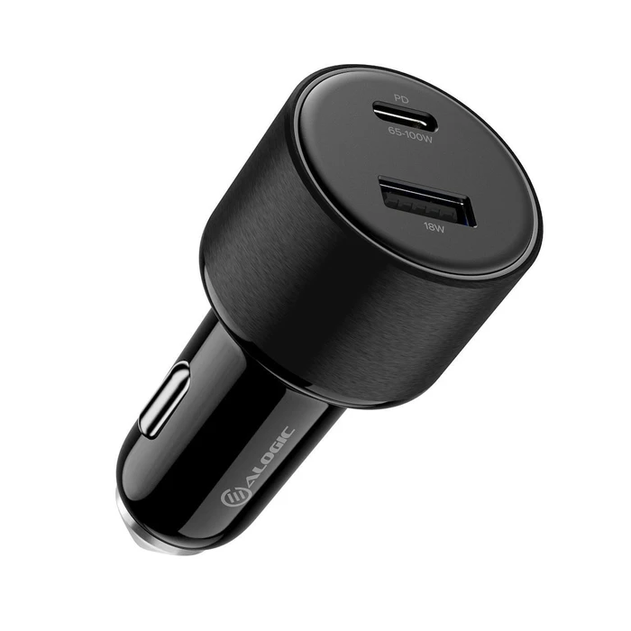 Alogic Φορτιστής Αυτοκινήτου 100W (1x USB-A, 1x USB-C)