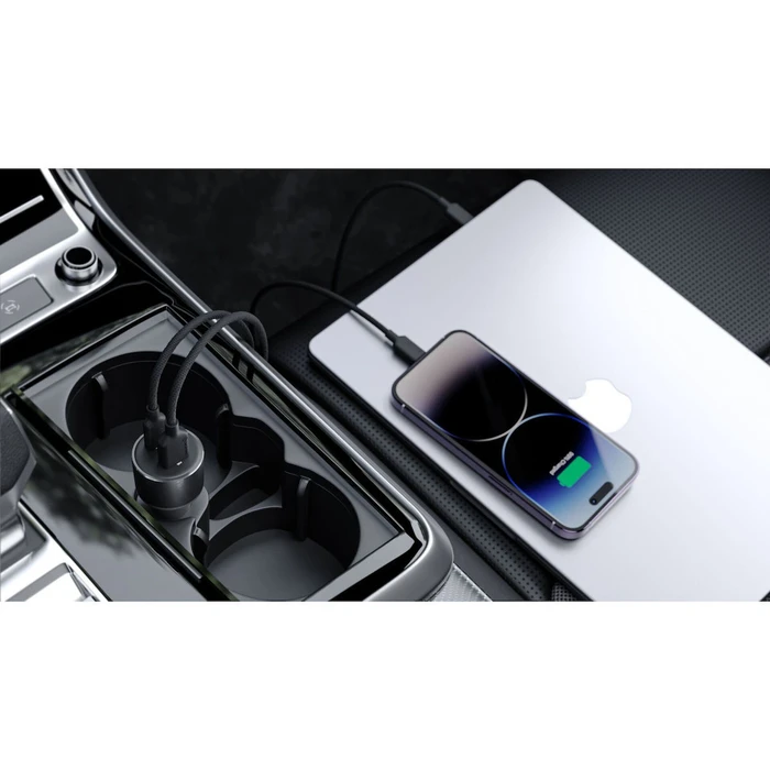 Alogic Φορτιστής Αυτοκινήτου 100W (1x USB-A, 1x USB-C)