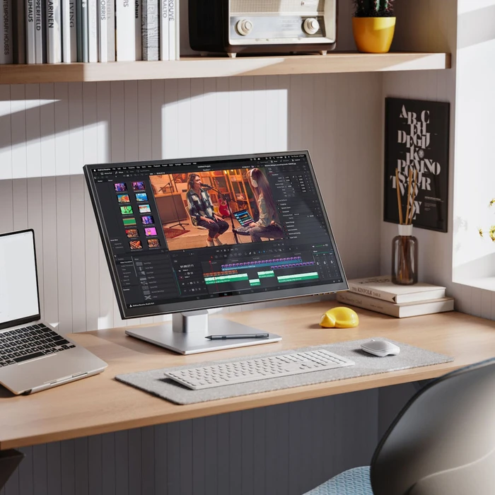 Alogic 27" Clarity Touch 4K Touchscreen Monitor with Webcam, 65W PD, Foldable Stand (27C4KPDTF)