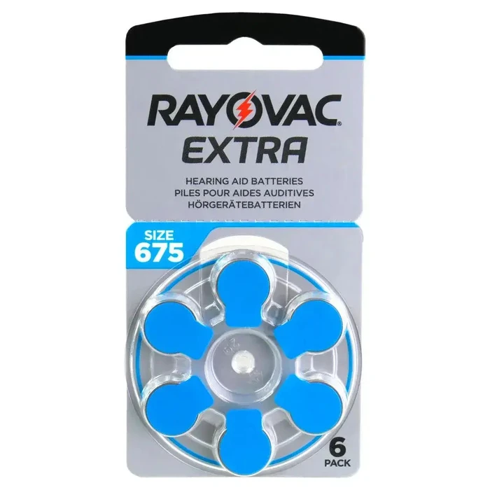 Rayovac Extra Advanced Μπαταρίες Ακουστικών Βαρηκοΐας 675 1.45V 6τμχ