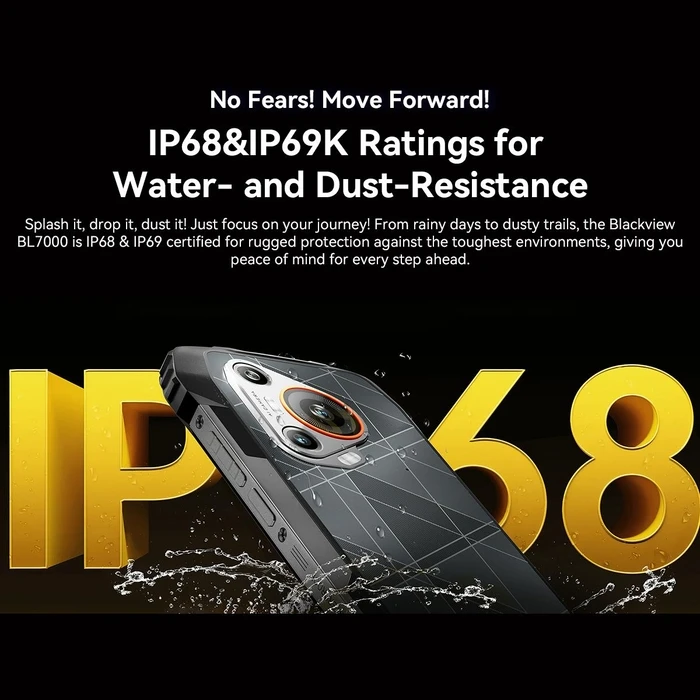 Smartphone BlackView Dual 5G Rugged (8Gb+256Gb) Bl7000 Nfc Black