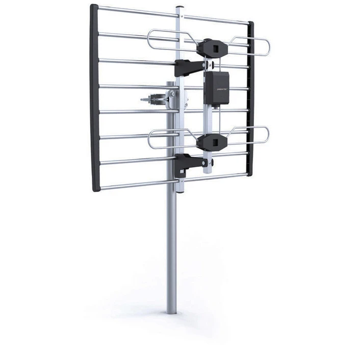 Κεραία Τηλεόρασης Greentek E2169G108N Εξωτερικού Χώρου Ασημί