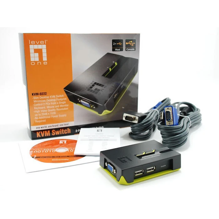 KVM & Data Switch Level One KVM-0222