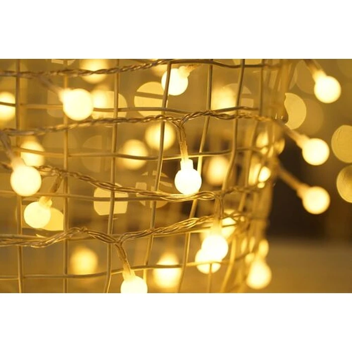 Modee Lighting Χριστουγεννιάτικα Λαμπάκια LED Τύπου Berry με Τροφοδοτικό Θερμό Λευκό