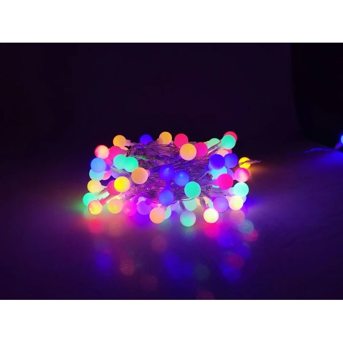 Modee Lighting Χριστουγεννιάτικα Λαμπάκια LED Τύπου Berry Πολύχρωμα 100LED 10m