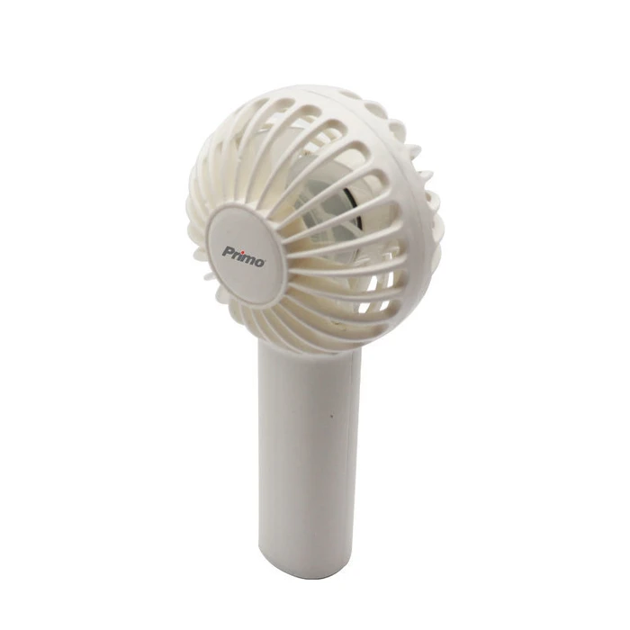 Ανεμιστηράκι Primo Mini Χειρός PRMF-80689 2.5'' Λευκός Επαναφορτιζόμενος