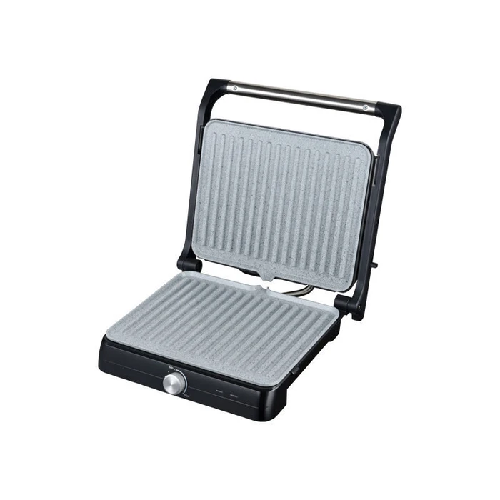 Τοστιέρα Panini Primo PRPG-40494 Κεραμικές πλάκες "Marble" 2000W Μαύρη-Inox