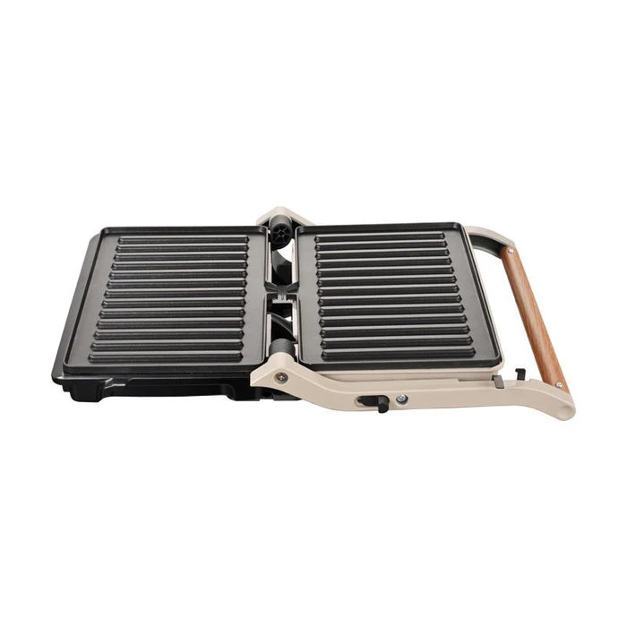 Τοστιέρα Primo Panini PRPT-40493 Αντικολλητικές πλάκες 1000W Wooden-Γκρι