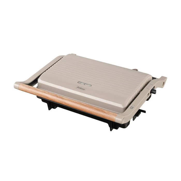 Τοστιέρα Primo Panini PRPT-40493 Αντικολλητικές πλάκες 1000W Wooden-Γκρι