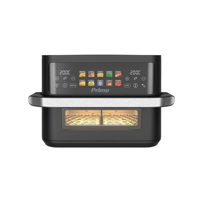 Air Fryer Primo PRAF-40530 Dual Zone Digital 11L 2800W Inox/Μαύρο