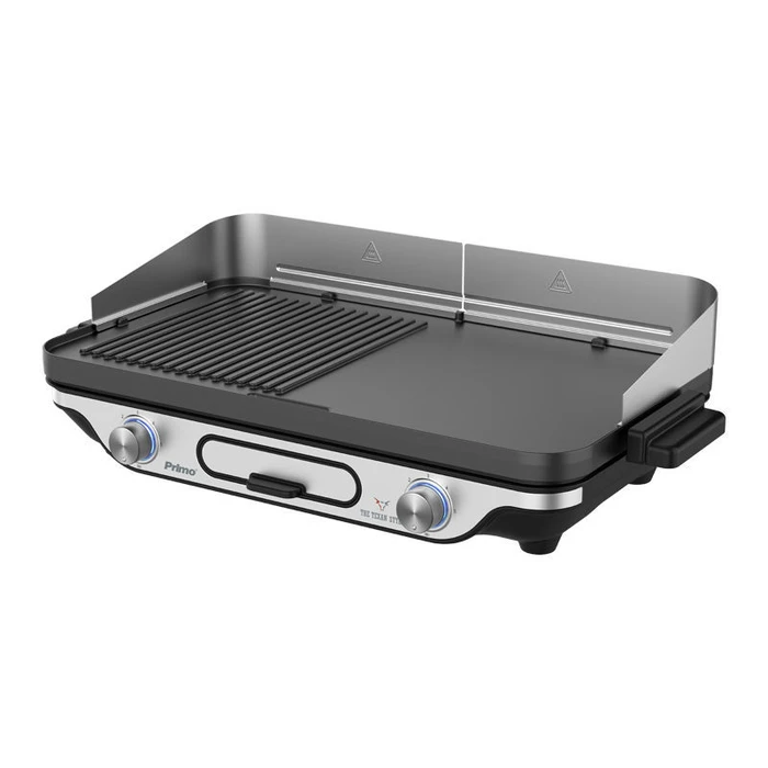 Επιτραπέζια Ηλεκτρική Ψησταριά Primo PRBQ-40498 2400W Με κάλυμμα Μαύρο/Inox