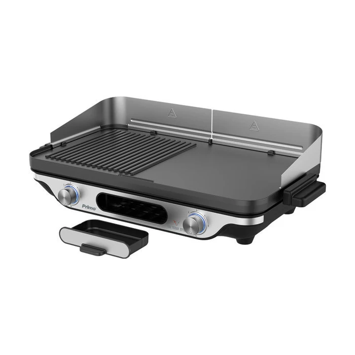 Επιτραπέζια Ηλεκτρική Ψησταριά Primo PRBQ-40498 2400W Με κάλυμμα Μαύρο/Inox