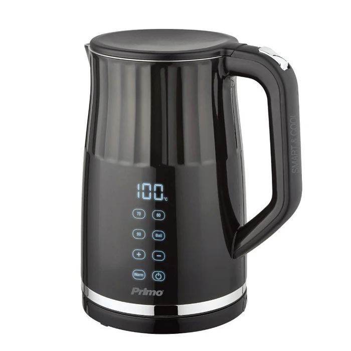 Βραστήρας Primo PRCK-40429 1.7L 2200W Digital Ανοξείδωτος Cool touch Μαύρος
