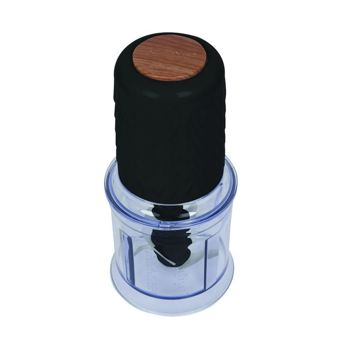 Πολυκόπτης Primo PRFC-40478 3πλό Mαχαίρι 500W 700ml Μαύρο-Wooden