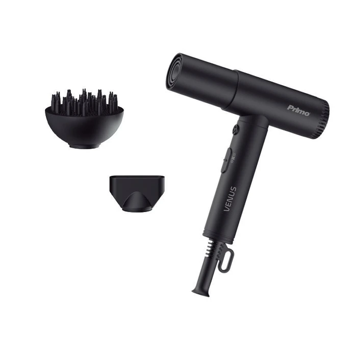 Πιστολάκι Μαλλιών Primo PRHD-40504 2000W BLDC Με λειτουργία ιονισμού Μαύρο