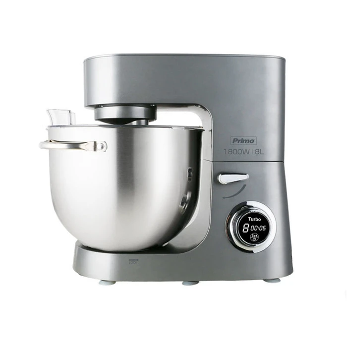 Κουζινομηχανή Primo PRMB-40529 Digital με ανοξείδωτο κάδο 8L 1800W Ανθρακί