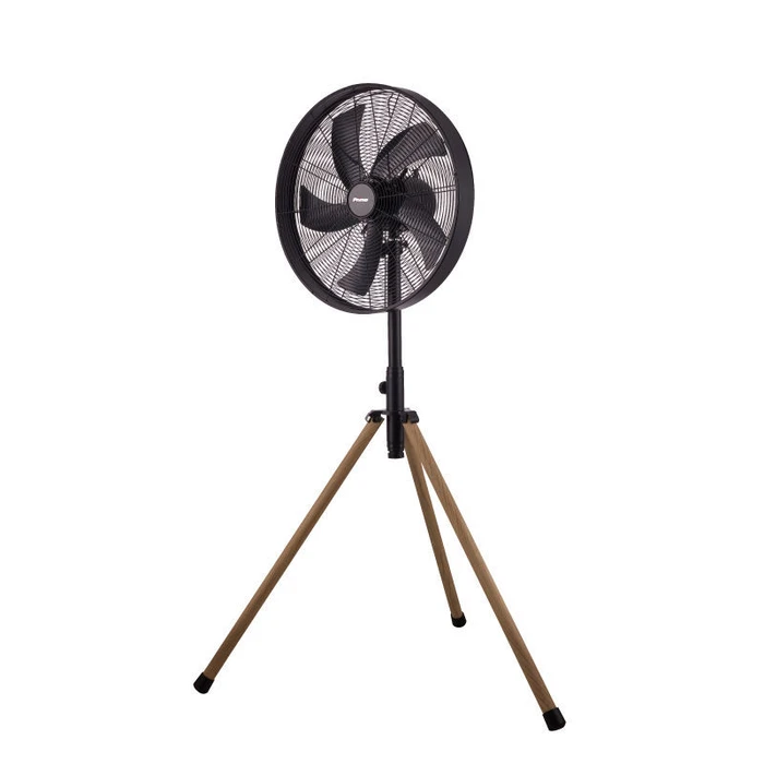Ανεμιστήρας Ορθοστάτης Primo PRSF-80580 18'' 45εκ. Μεταλλικός Με Ξύλινο Τρίποδο Μαύρος