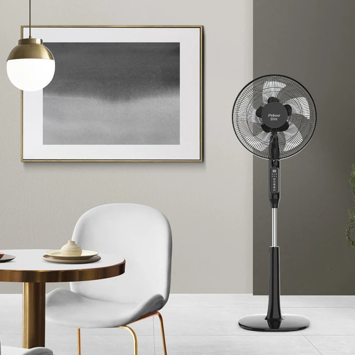 Ανεμιστήρας Ορθοστάτης Primo PRSF-80615D 16'' Με Τηλεχειριστήριο Μαύρος