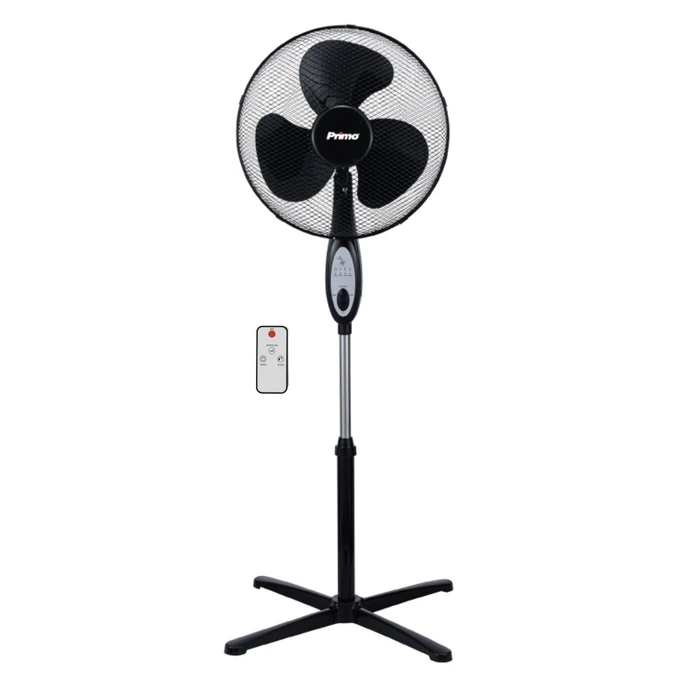 Ανεμιστήρας Ορθοστάτης Primo PRSF-80624 16'' 40εκ. με Τηλεχειριστήριο Μαύρος