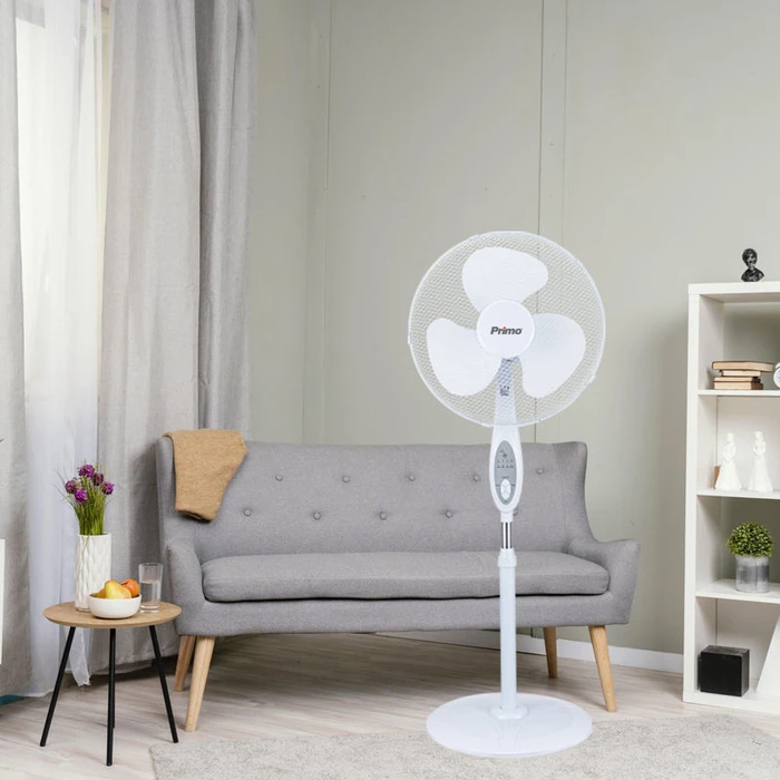 Ανεμιστήρας Ορθοστάτης Primo PRSF-80644 40εκ. Λευκός Με Τηλεχειριστήριο