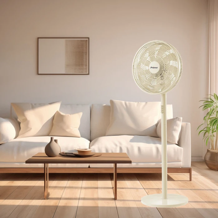 Ανεμιστήρας Ορθοστάτης Primo PRSF-80648 16'' 9Φτερά Κρεμ 2 σε 1