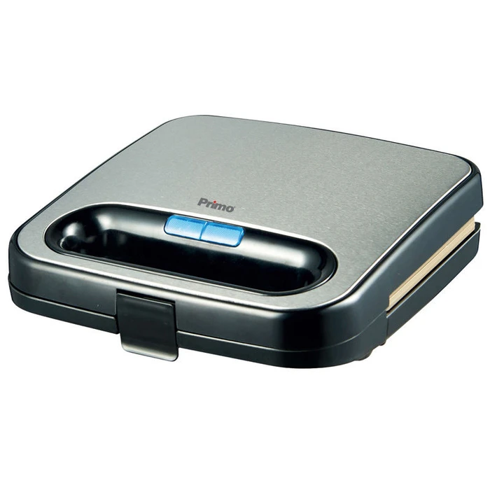 Τοστιέρα Primo PRSM-40243 2Θέσεων Αντικολλητικές γκριλ πλάκες "Golden" Μαύρη-Inox