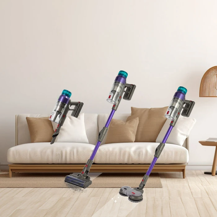 Σκούπα Stick Primo PRVC-40507 Apollo Aqua Flex 3σε1 29.6V BLDC μοτέρ Γκρι-Μωβ