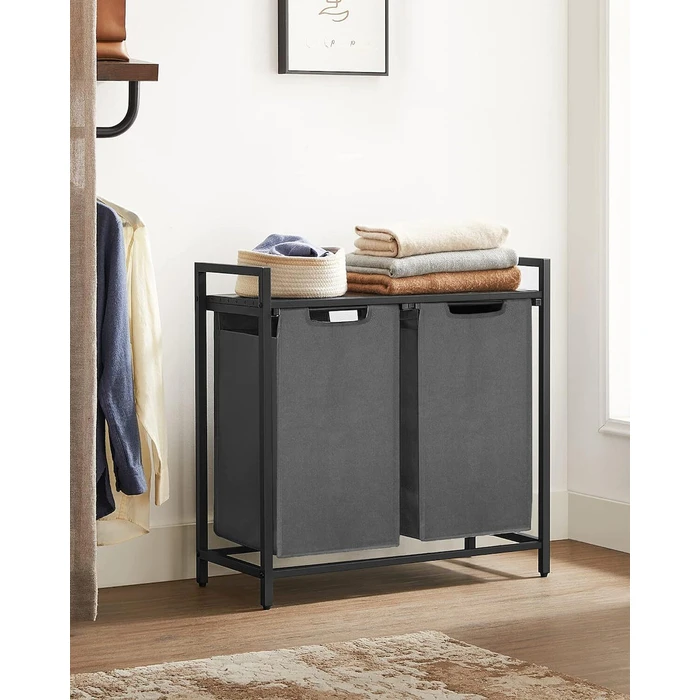 Vasagle 2 Compartment Laundry Basket 2x46Lt (BLH201G01) (VASBLH201G01)