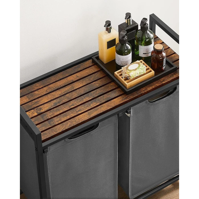 Vasagle 2 Compartment Laundry Basket 2x46Lt (BLH201G01) (VASBLH201G01)