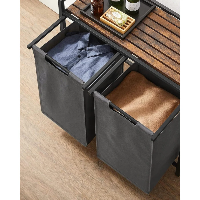 Vasagle 2 Compartment Laundry Basket 2x46Lt (BLH201G01) (VASBLH201G01)