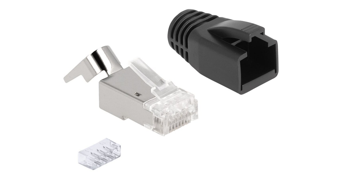 Βύσματα Δικτύου Delock RJ45 Modular Plug Cat.6A, Cat.7 25er Set ...