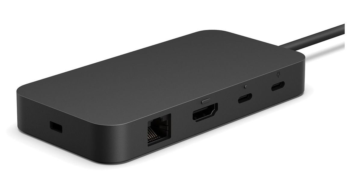 Docking Station Microsoft Surface USB4 Dock Wired Black - Techstores.gr