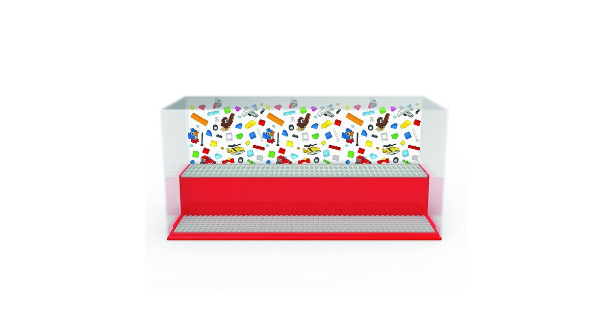 Lego Play & Display Case Classic Red display case with platform ...