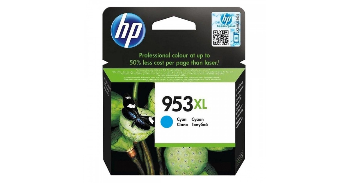 Γνήσιο Μελάνι HP 953 XL Cyan F6U16AE Instant Ink - Techstores.gr