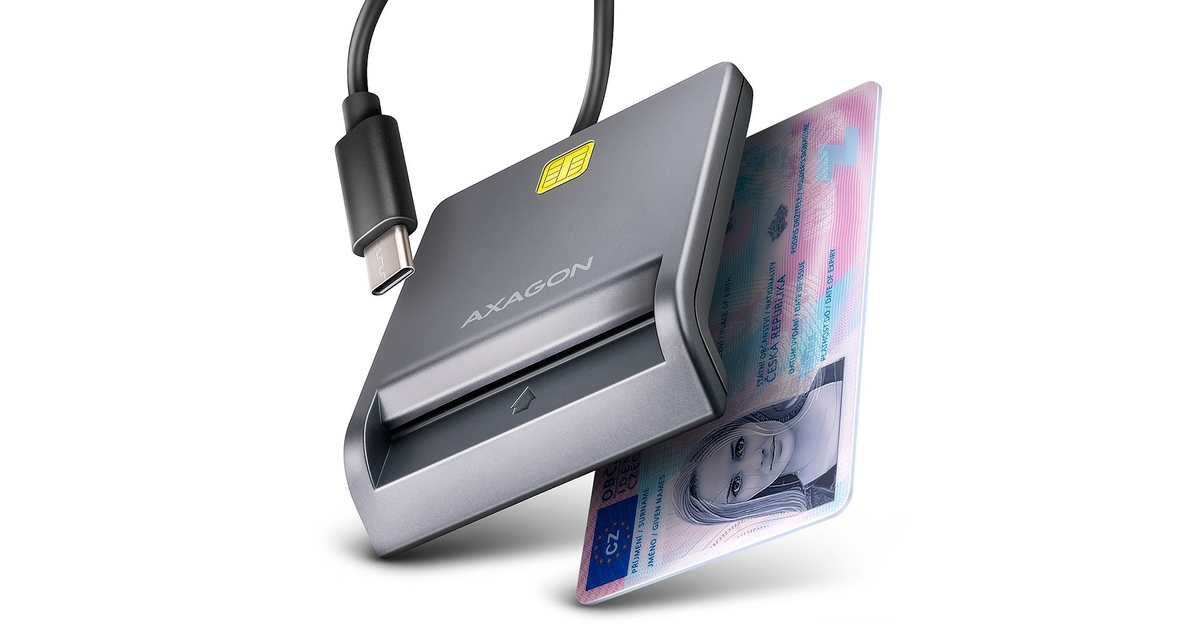 Card Reader Axagon CRE-SM3TC smart USB-C 1.2m cable - Techstores.gr