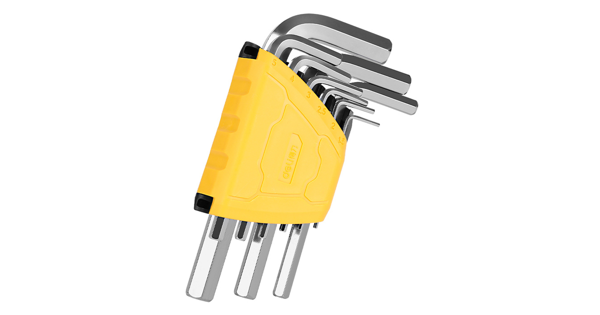 Σετ Κλειδιά Deli Allen Dl230009 σε Σχήμα L, 1.5-10Mm, 9Τμχ - Techstores.gr