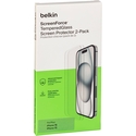 Μεμβράνες προστασίας για smartphones Belkin ScreenForce TemperedGlass για iPhone 16/15 Pro, 2 τμχ.