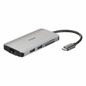 D-Link USB-C Docking Station με HDMI 4K PD Ethernet Ασημί (DUB-M810)