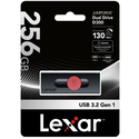 Lexar Dual 256GB USB 2.0 Stick με σύνδεση USB-A & USB-C Μαύρο
