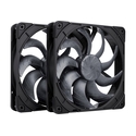 Case Fan Noctua 140mm NF-A14x25 G2 PWM Sx2 PP chromax.Black edition - dual set