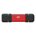 USB Stick 1TB Silicon Power DS72 Type-A / USB Type-C 3.2 Gen 2 (3.1 Gen 2) Red